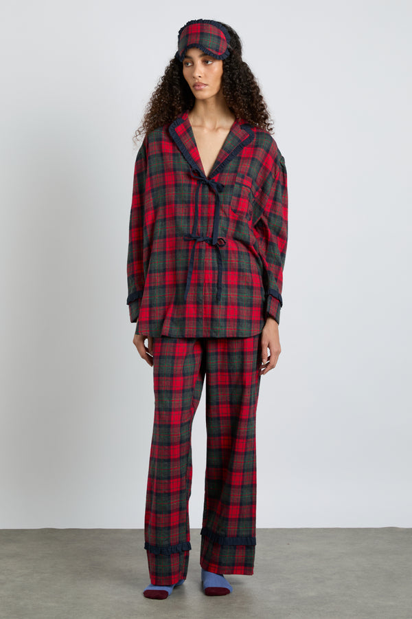 damson madder antonella pj set- red tartan