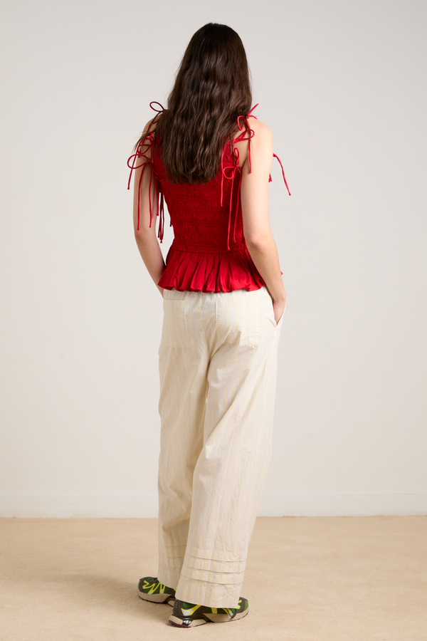 Damson Madder Becca Multi-way Blouse - Cherry