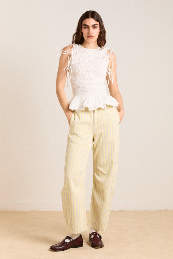 Damson Madder Becca Multi-way Blouse - White