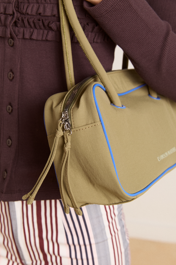 Damson Madder Benny Bowler - Olive/cobalt