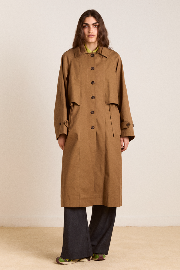 damson madder camille trench - mocha