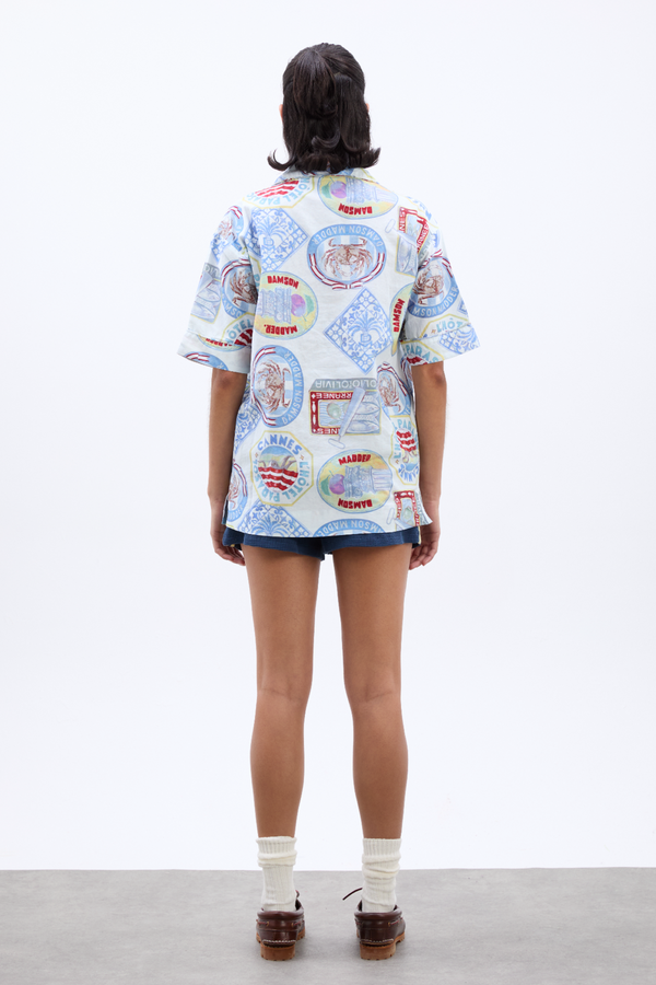 Damson Madder Chlo Shirt - Holiday Print