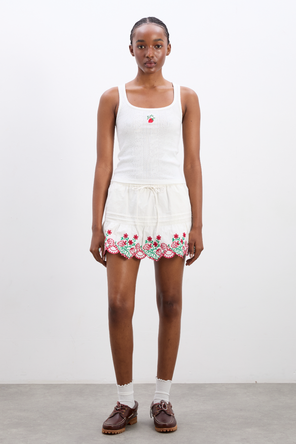 Damson Madder Cora Tank - Berry Embroidery