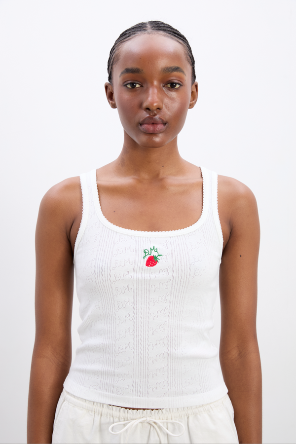 damson madder cora tank - berry embroidery