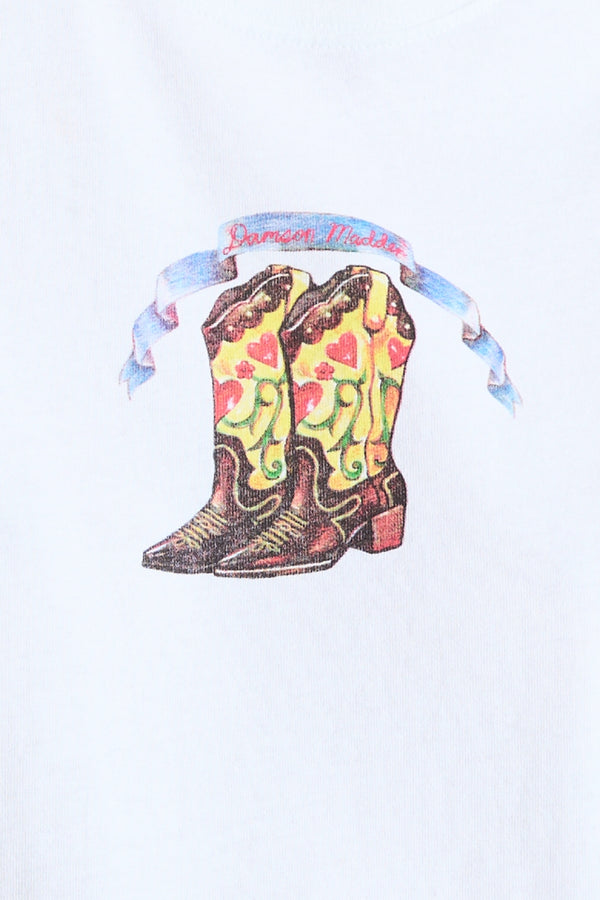 Damson Madder Cowboy Boot Shrunken Tee