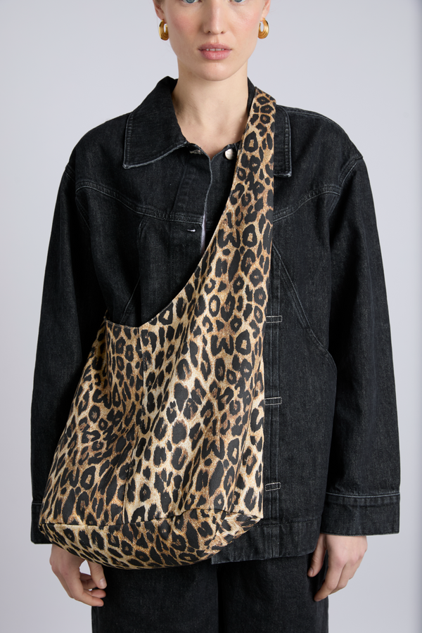 Damson Madder Cross Body Sling Bag - Leopard