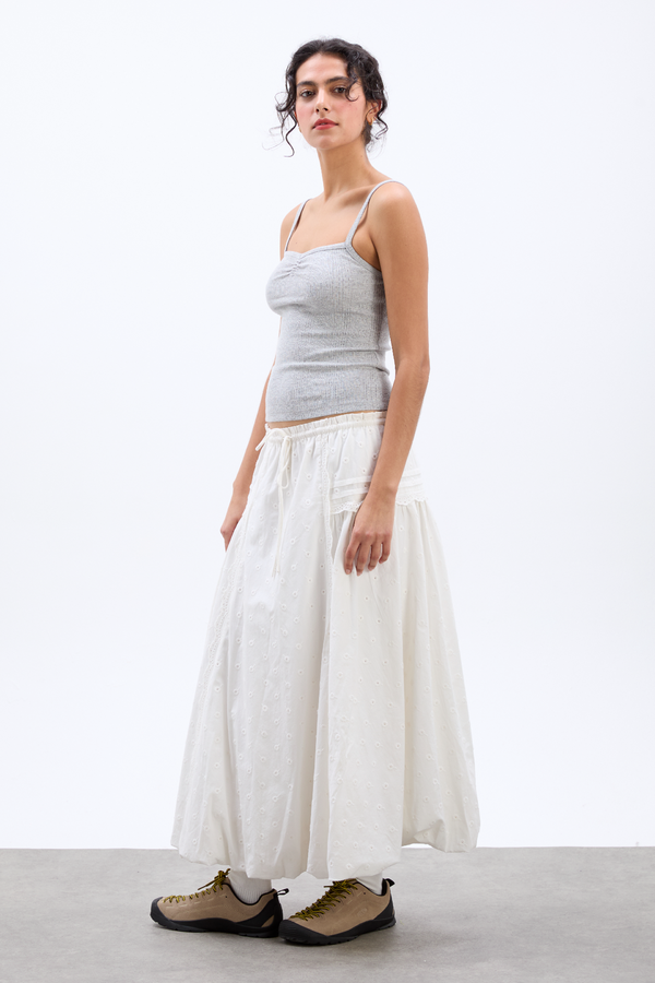 Damson Madder Dove Pointelle Strappy Cami - Grey