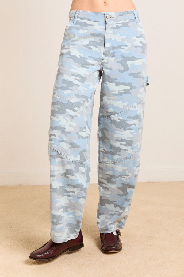 Damson Madder Drew Jeans - Blue Camo