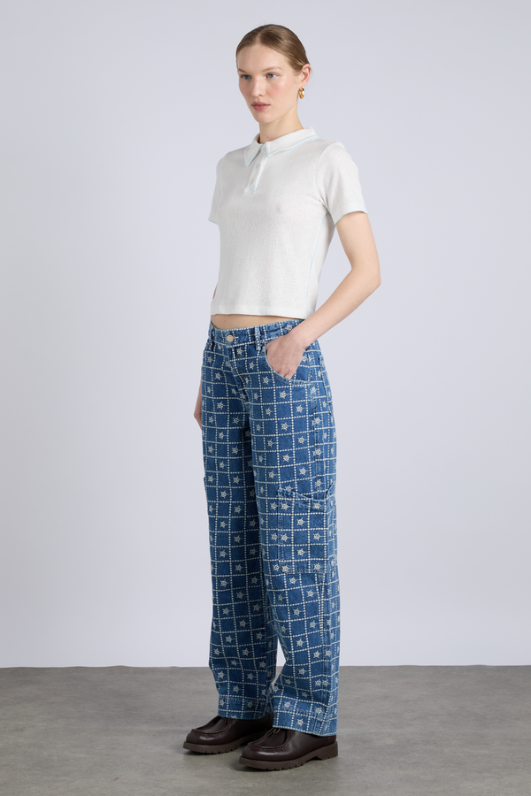 Damson Madder Drew Jeans - Broderie