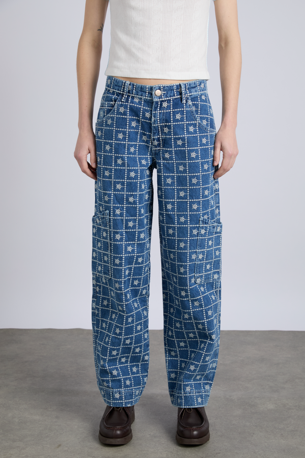 damson madder drew jeans - broderie