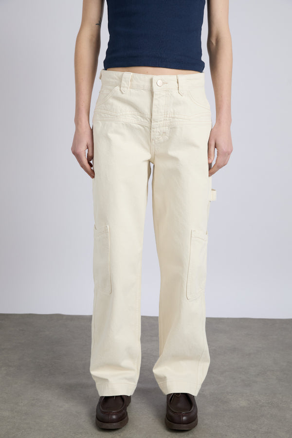 Damson Madder Drew Jeans - Ecru