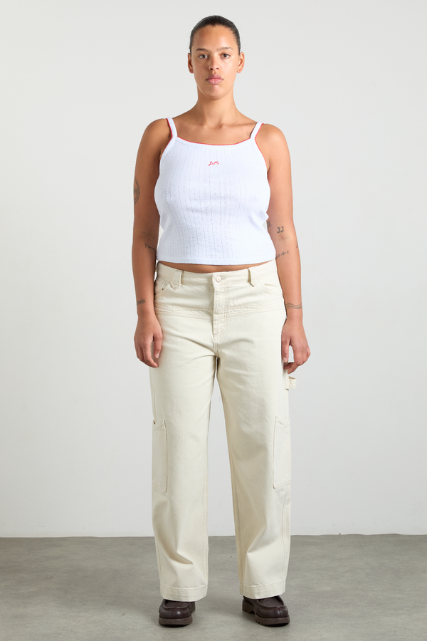 Damson Madder Drew Jeans - Ecru