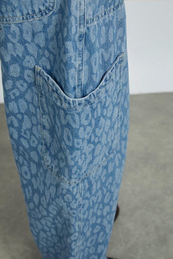 Damson Madder Drew Jeans - Leopard Laser