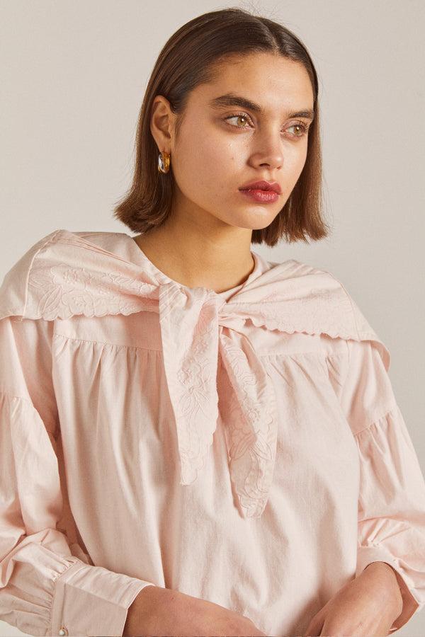 Damson Madder Embroidered Candy Blouse - Pink