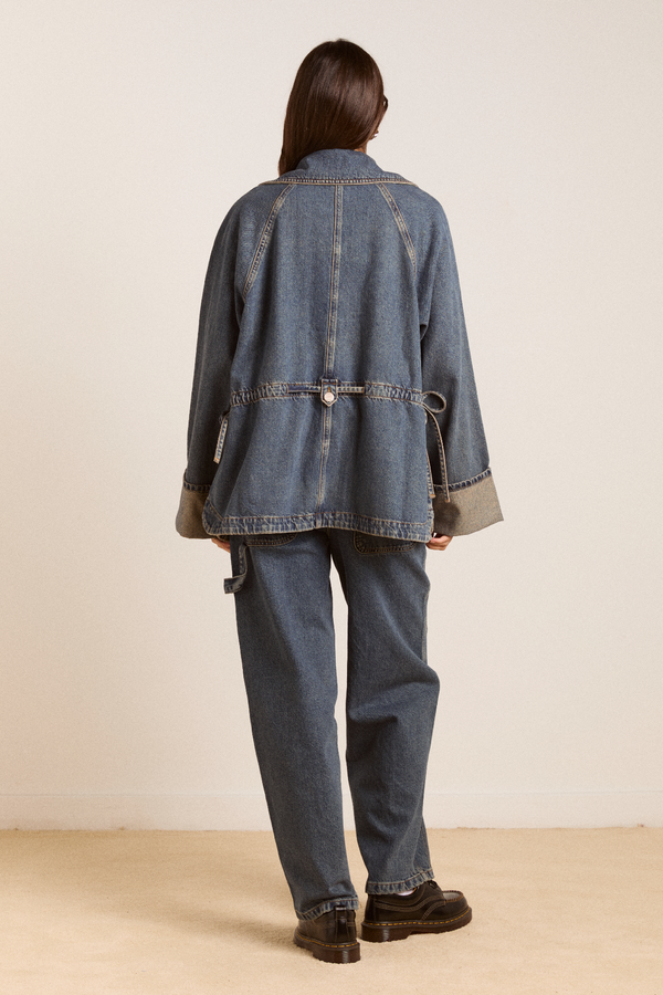 Damson Madder Emilie Workwear Jacket - Vintage Wash