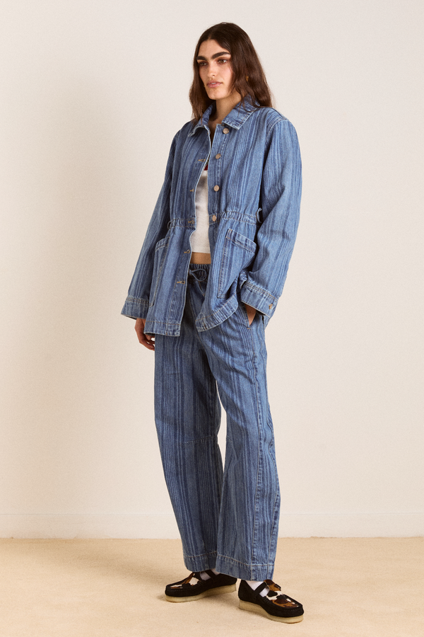 Damson Madder Felix Jeans - Laser Stripe