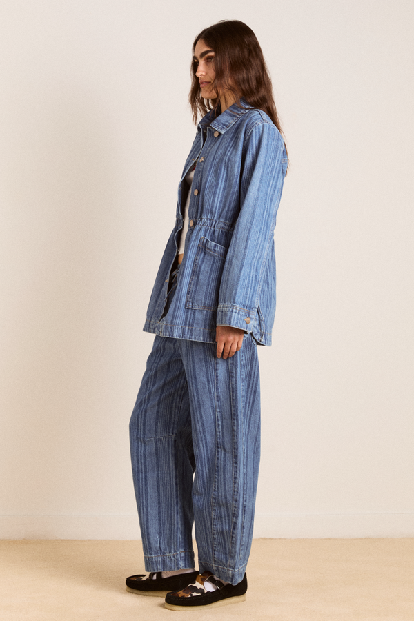 Damson Madder Felix Jeans - Laser Stripe