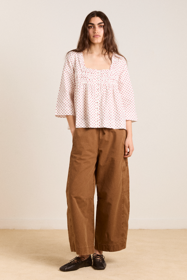 Damson Madder Felix Twill Trouser - Caramel