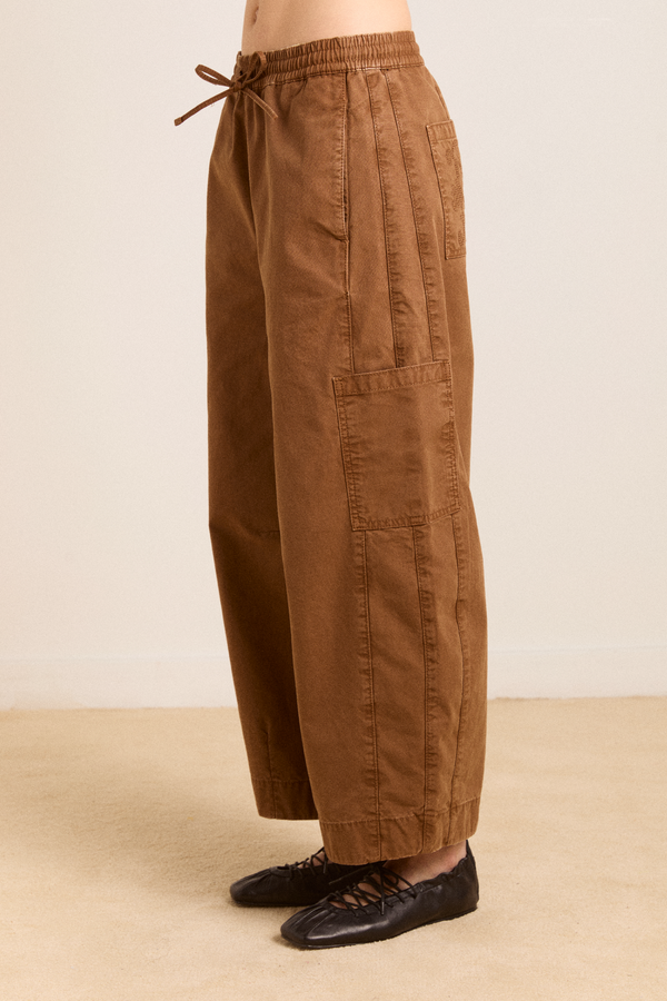 Damson Madder Felix Twill Trouser - Caramel