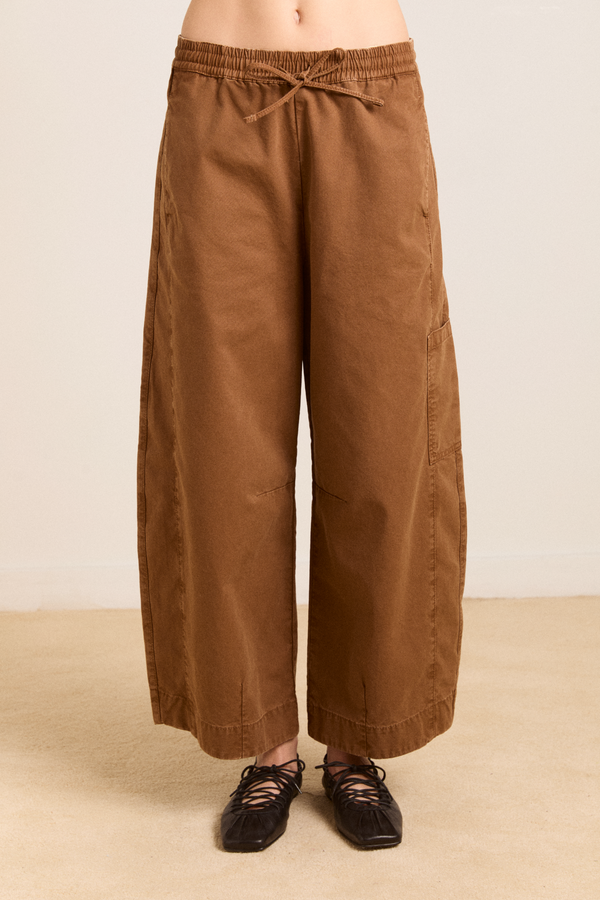 damson madder felix twill trouser - caramel