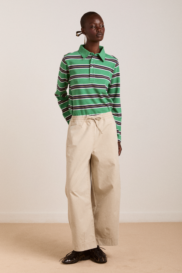 damson madder felix twill trouser - stone