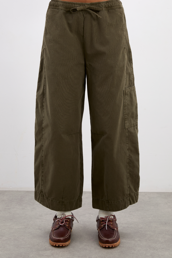 damson madder felix twill trousers - olive