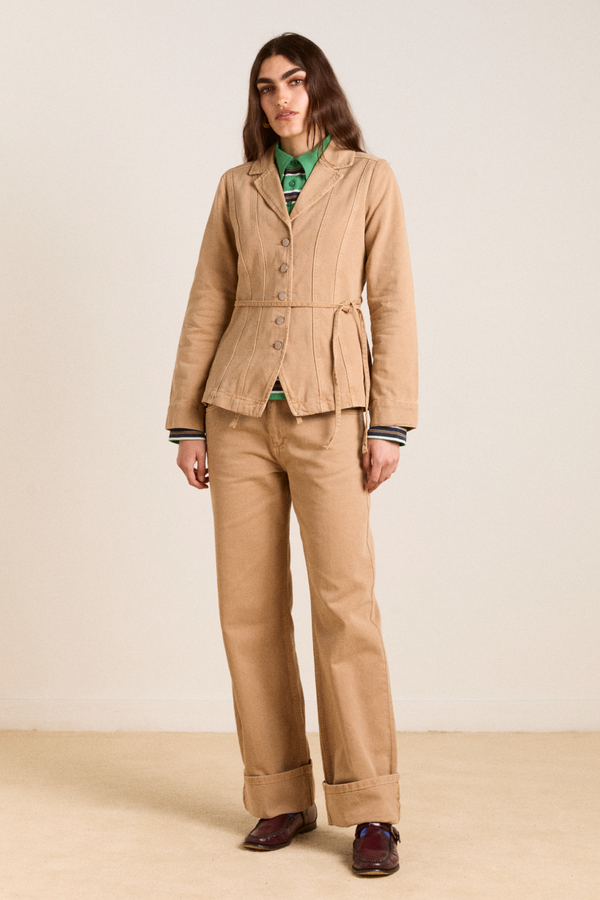 damson madder francie blazer - tan