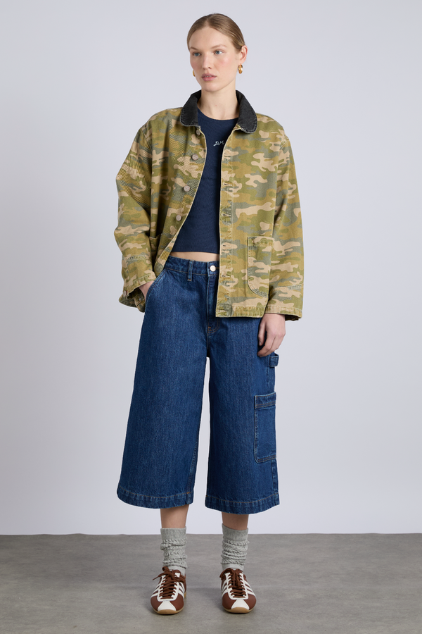 Damson Madder Francis Jacket - Green Camo