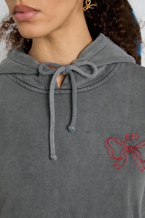 Damson Madder Hayley Hoodie - Grey Wash