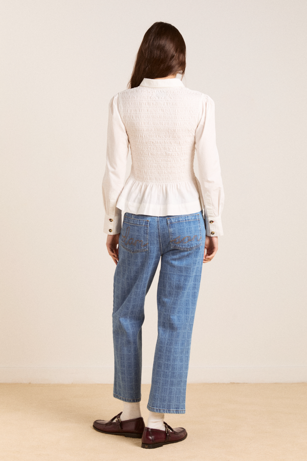 Damson Madder Hazel Shirt White