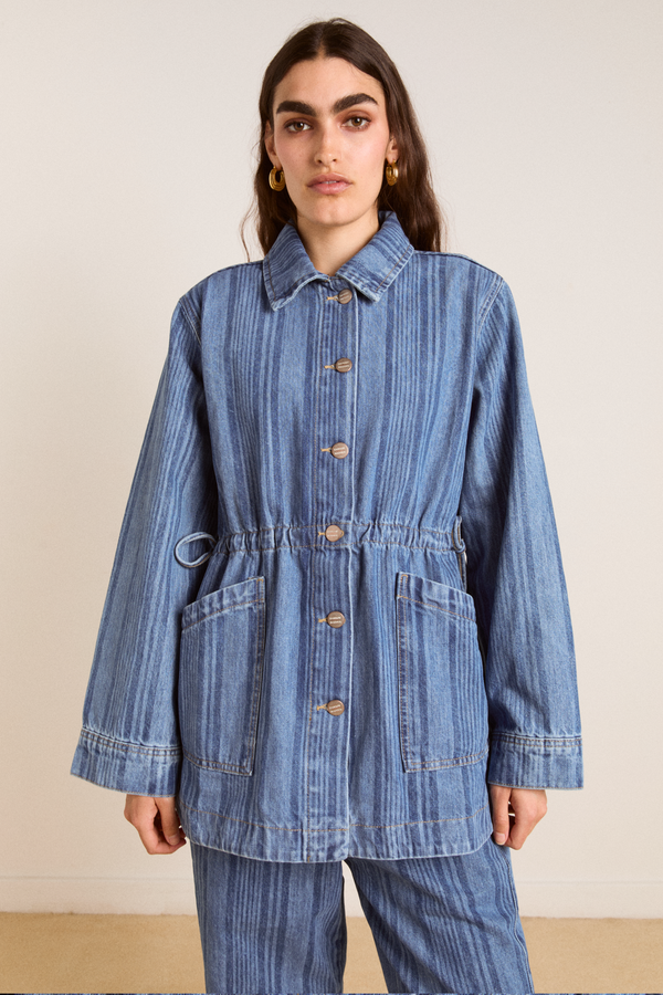 Damson Madder Hera Jacket - Laser Stripe