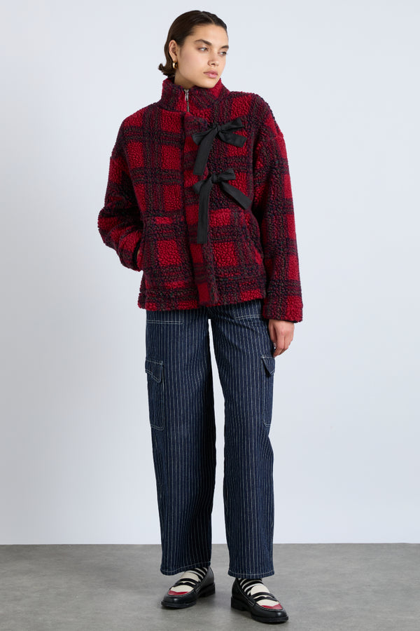 Damson Madder Ingrid Borg Jacket - Red Check