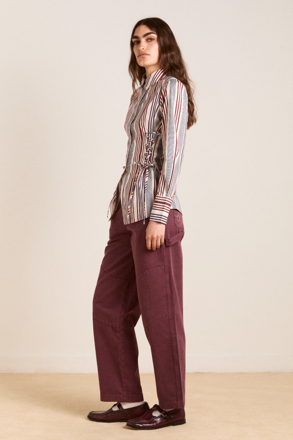 Damson Madder Jilla Shirt - Multi Business Stripe