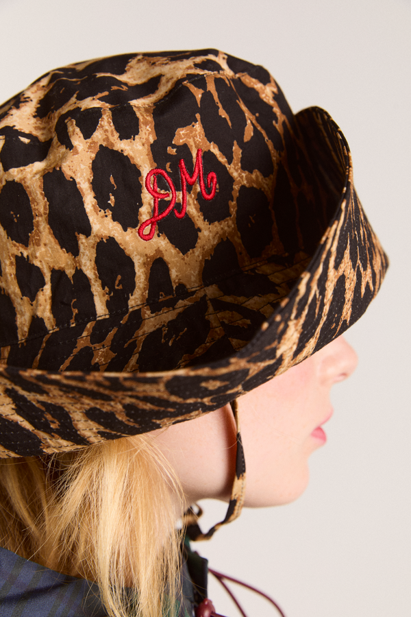 Damson Madder Leopard Print Sunhat