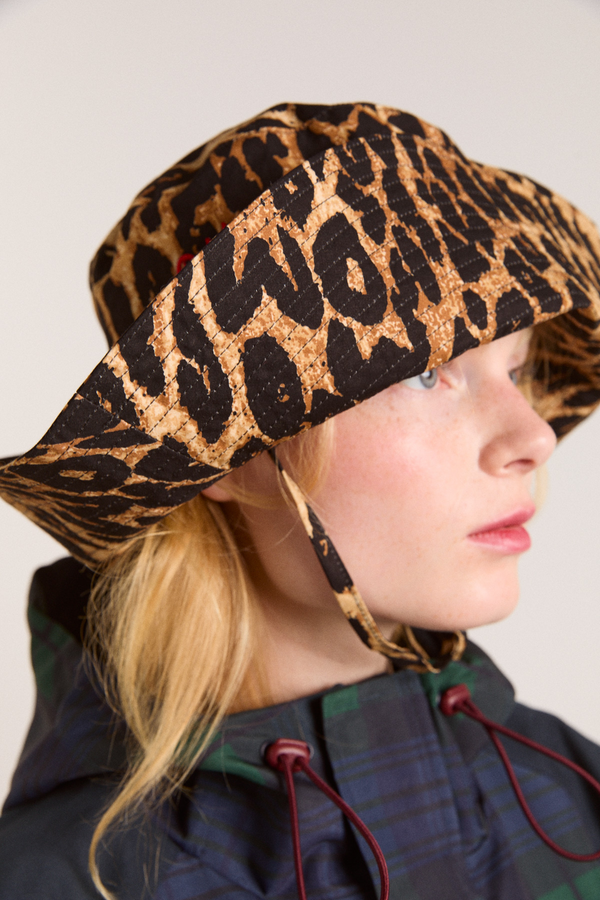 Damson Madder Leopard Print Sunhat