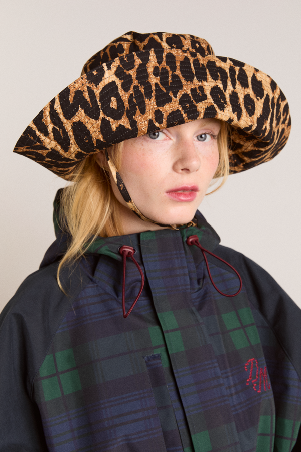 Damson Madder Leopard Print Sunhat