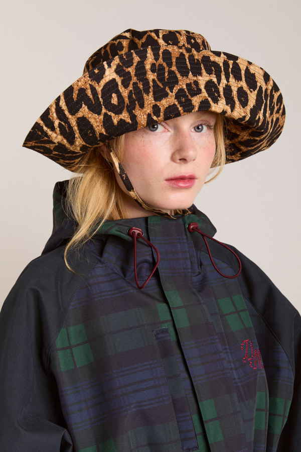 damson madder leopard print sunhat