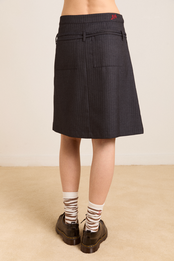 Damson Madder Libby Kilt - Pinstripe