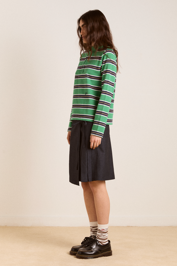 Damson Madder Libby Kilt - Pinstripe