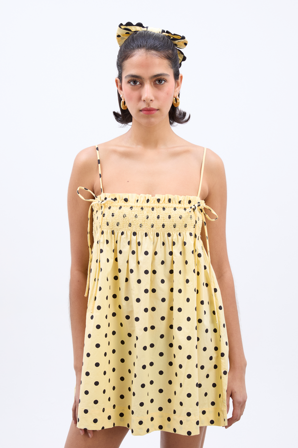 Damson Madder Lilo Mini Dress- Butter Spot