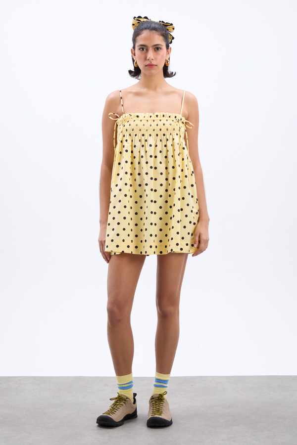 Damson Madder Lilo Mini Dress- Butter Spot