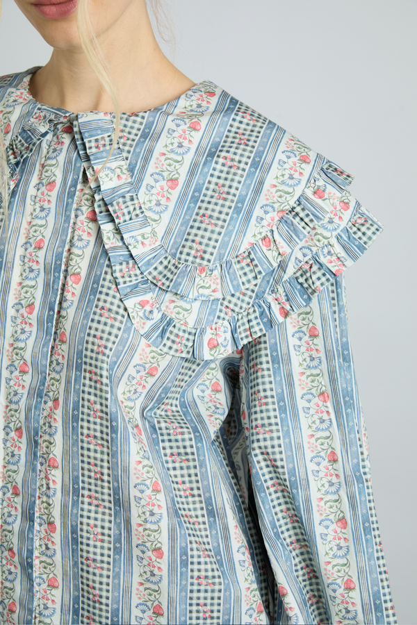 Damson Madder Lois Blouse - Wallpaper Floral