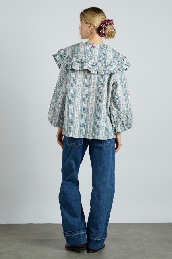 Damson Madder Lois Blouse - Wallpaper Floral