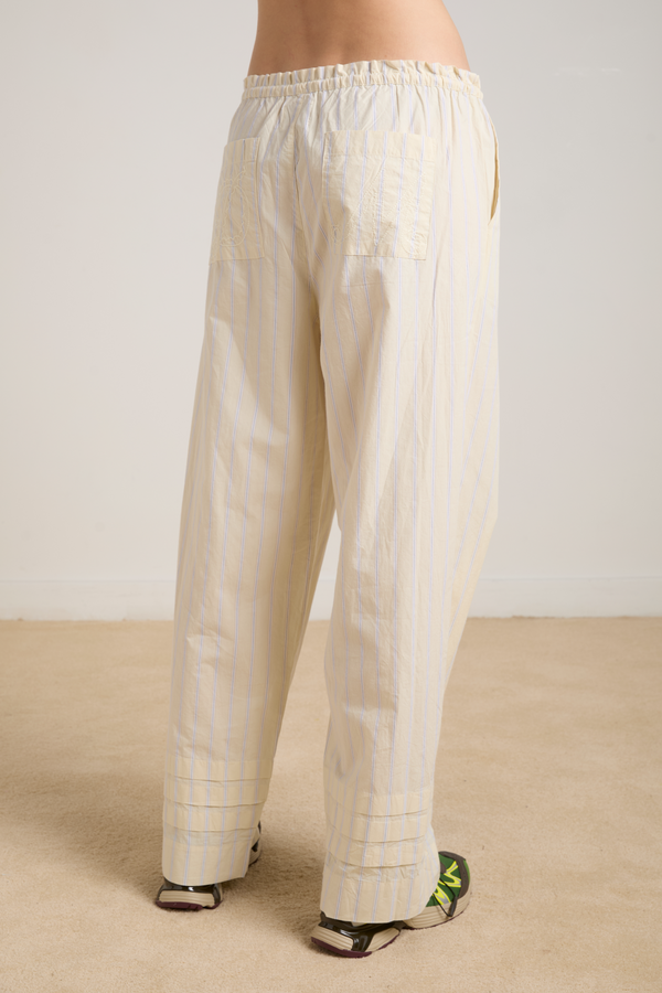 Damson Madder Lucy Trousers - Butter Business Stripe