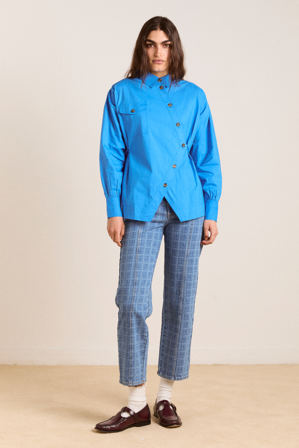 Damson Madder Lux Shirt - Blue