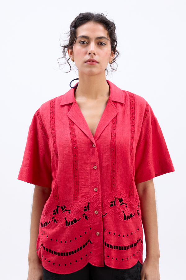 Damson Madder Martina Shirt - Red