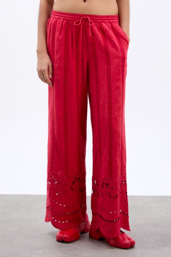 Damson Madder Martina Trousers - Red