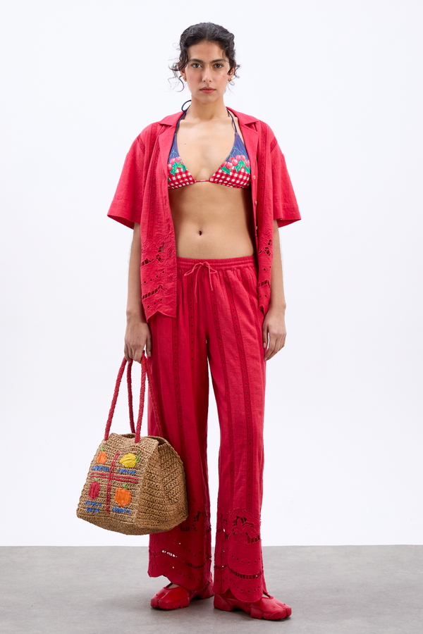 Damson Madder Martina Trousers - Red