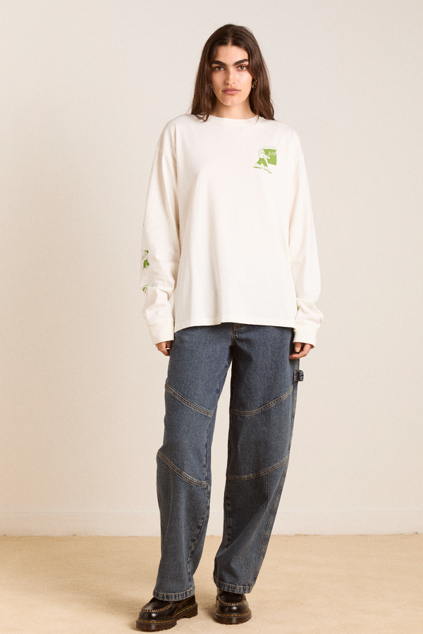 Damson Madder Matcha Moments Long Sleeve Tee - Ecru