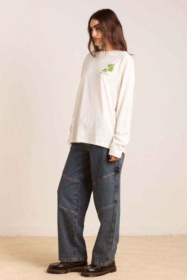 Damson Madder Matcha Moments Long Sleeve Tee - Ecru